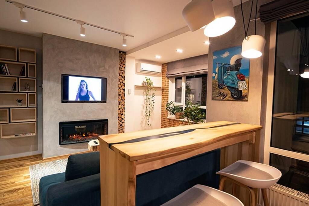 Loft Studio Near Smart Plaza Polytech, Center Kiew Exterior foto